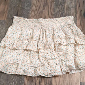 Aerie XL floral mini flowy skirt